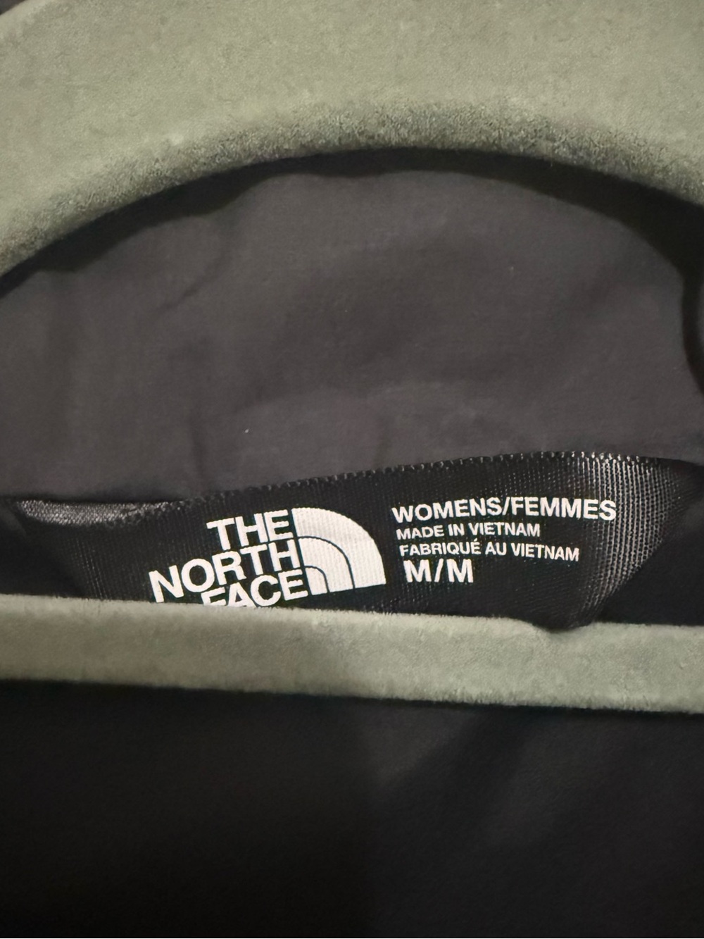 The North Face Tamburello Quilted Jacket in Charcoal Gray with Teal Accents - Picture 3 of 4